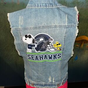 Denim Seahawk Sleeveless Vest